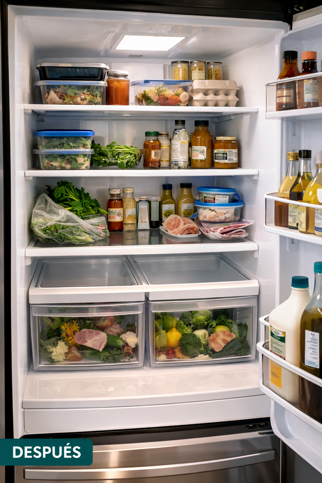 Refrigerator after deep cleaning